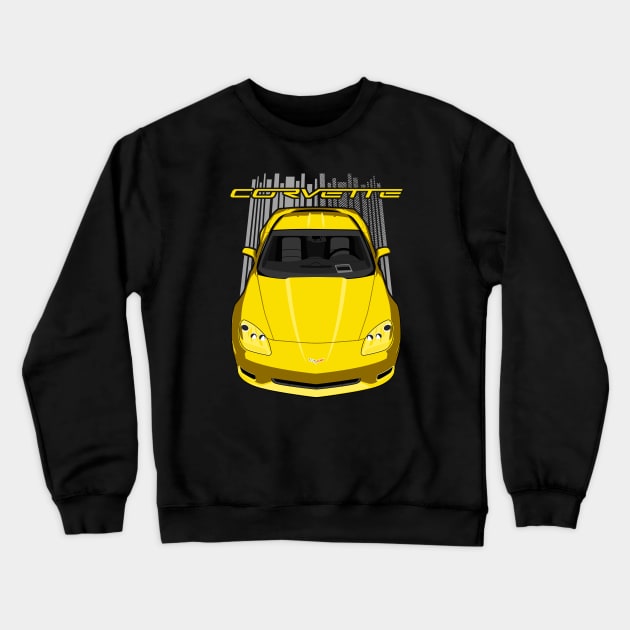 Corvette C6 - Yellow Crewneck Sweatshirt by V8social